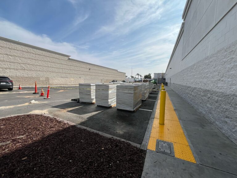 Electrical installation, possibly an exterior view of panels or conduits.